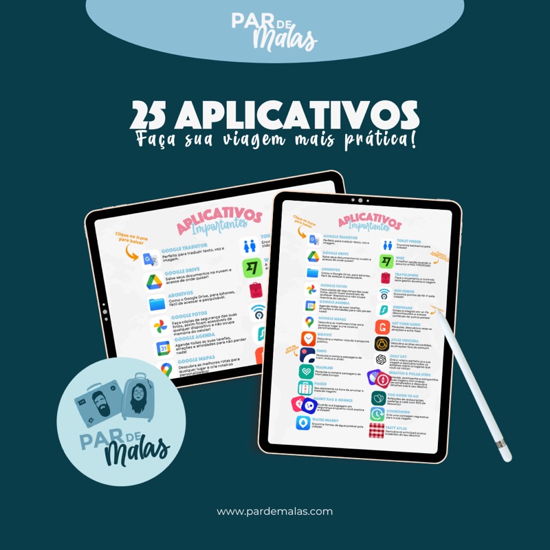 Capa: 25 Apps para Viagem